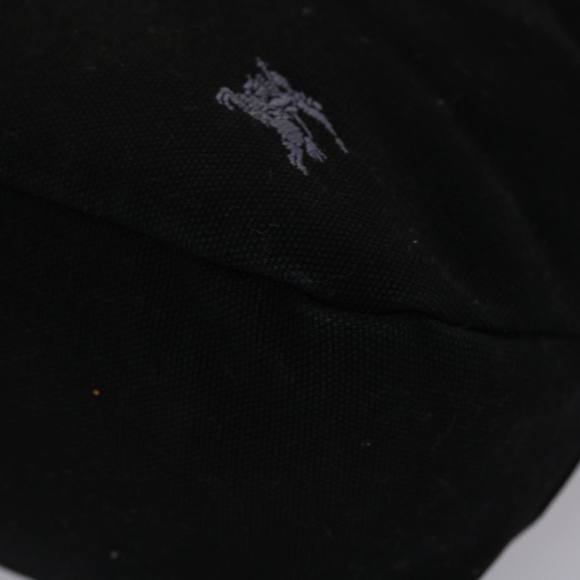 BURBERRY Blue Label Hand Bag Canvas 2way Black Auth ki3052 - Picture 10 of 16